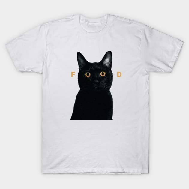 Cat loves FOOD T-Shirt by GotchaArt